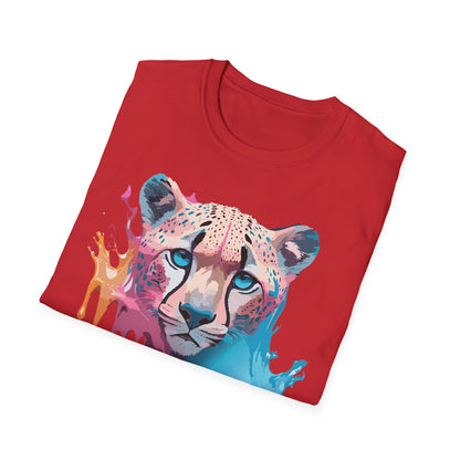 Unisex Cheetah Tee Softstyle Gildan 64000 100 Percent Cotton