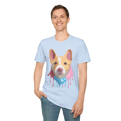 Dog Shirt Unisex Animal Print Tee Cotton T Shirt For Pet Lovers