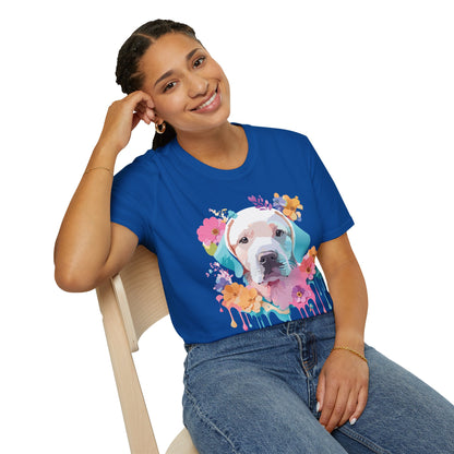 Dog Shirt Unisex Animal Tee Softstyle Gildan 64000 Short Sleeve Tee