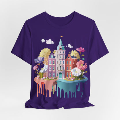 Natural Cotton Tee Shirt - Beautiful Places Collection - Amsterdam Printify