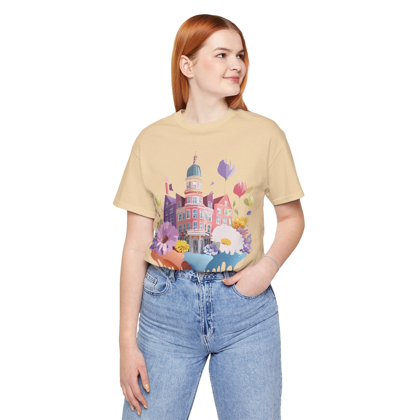 T-Shirt aus natürlicher Baumwolle – Beautiful Places Collection – Amsterdam