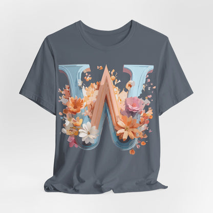 Natural Cotton Tee Shirt - Letters Collection - W Printify