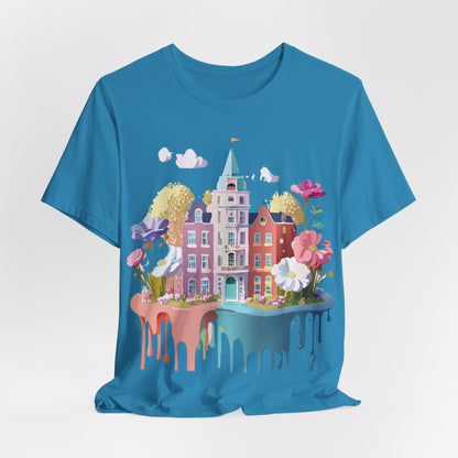 Natural Cotton Tee Shirt - Beautiful Places Collection - Amsterdam Printify