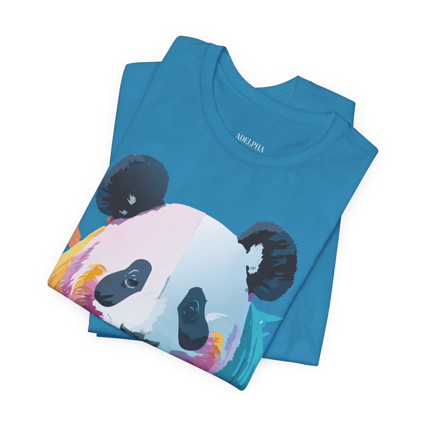 T-Shirt aus natürlicher Baumwolle mit Panda