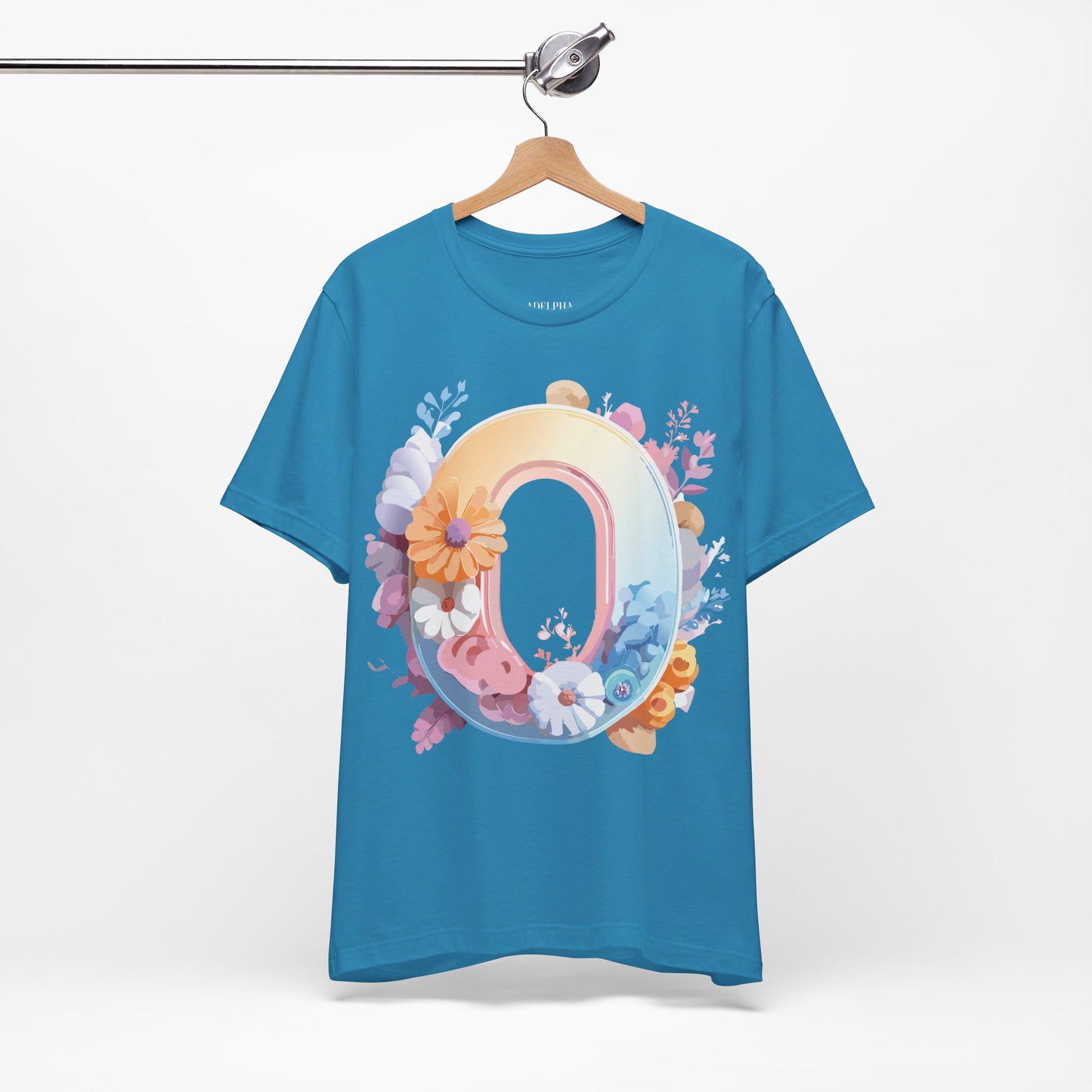 Natural Cotton Tee Shirt - Letters Collection - O