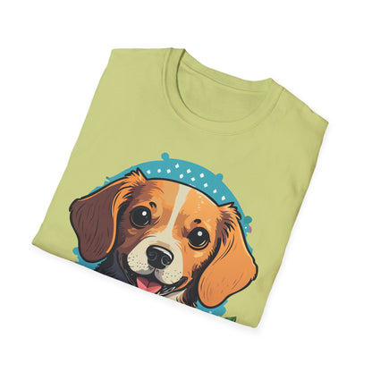 Dog Shirt Unisex Animal Tee Softstyle Cotton Ring Spun Comfort