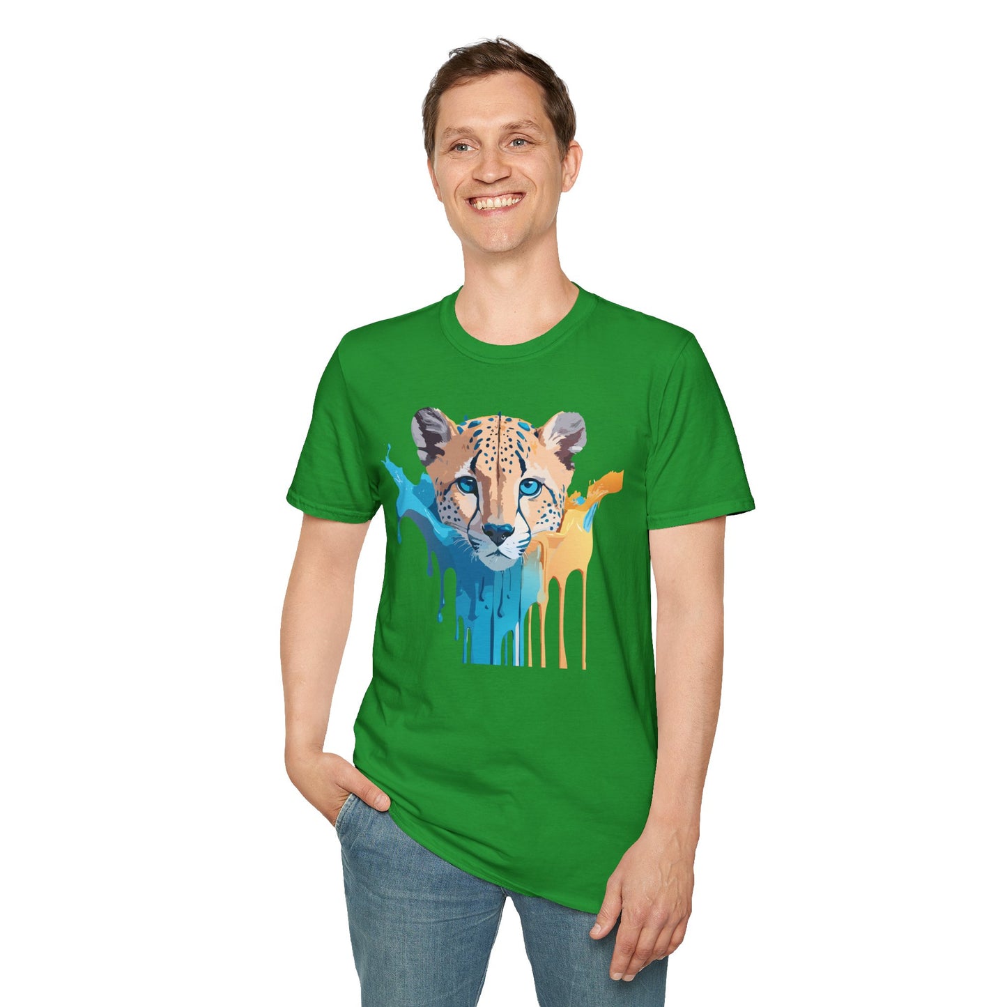 Cheetah Shirt, Shirt with Cheetah, Cheetah Tee, Shirt with Animals