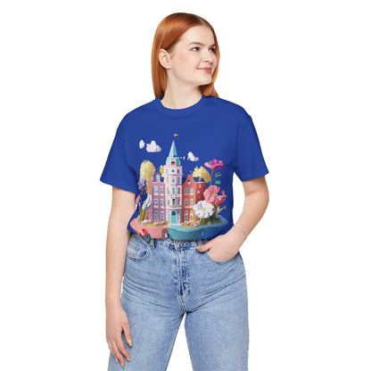 Natural Cotton Tee Shirt - Beautiful Places Collection - Amsterdam Printify