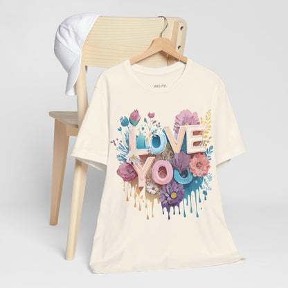 Natural Cotton Tee Shirt - Love story Collection Printify