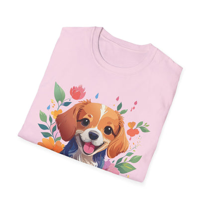 Dog Shirt Animal Print Tee Unisex Gildan Softstyle 64000 Cotton Tee