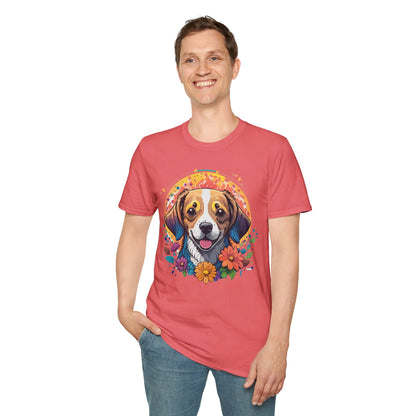 Dog Shirt Unisex Animal Tee Gildan 64000 Softstyle Ring Spun Cotton