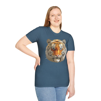 Unisex Tiger Shirt Animal Print Tee Gildan Softstyle Cotton Quality
