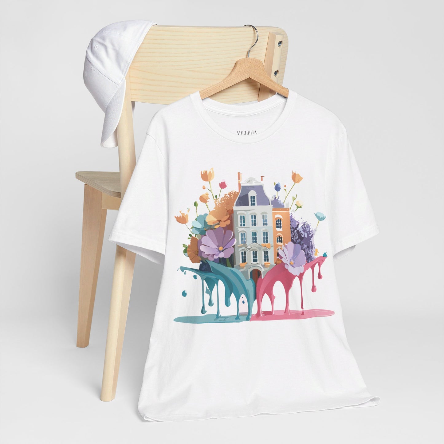 Natural Cotton Tee Shirt - Beautiful Places Collection - Amsterdam