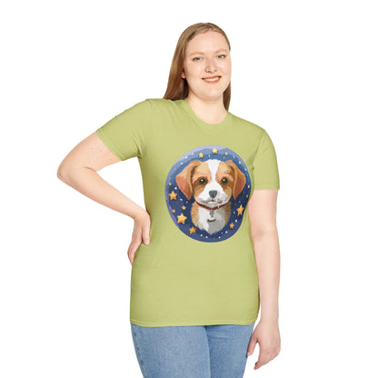 Unisex Dog Shirt Animal Print Tee Gildan Softstyle 64000 Cotton