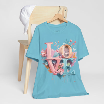 Natural Cotton Tee Shirt - Love story Collection Printify