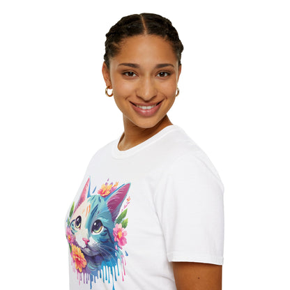 Cat Shirt Unisex Cat Lover Tee Premium Gildan Softstyle 64000 Lightweight