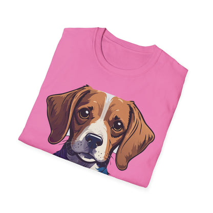 Dog Shirt Unisex Animal Print Tee Softstyle 100 Percent Cotton Gildan 64000