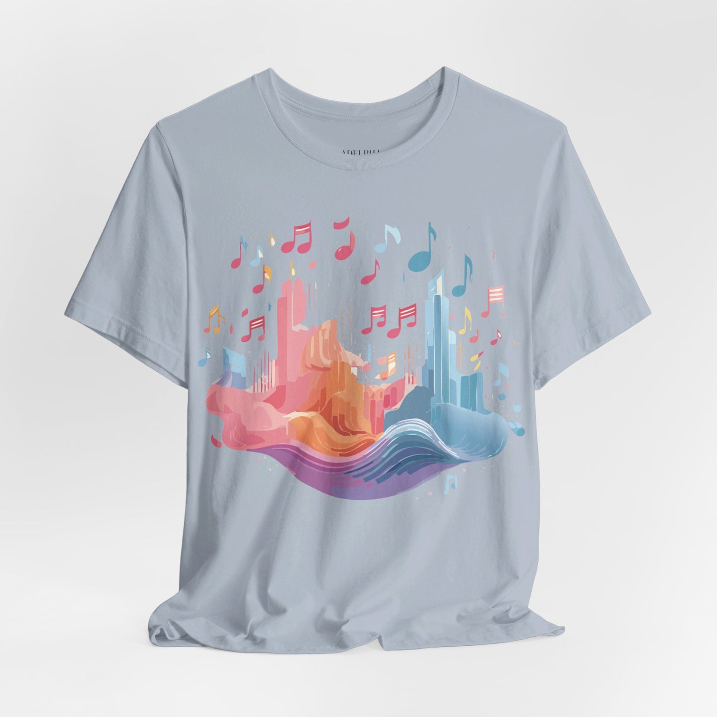 T-Shirt aus natürlicher Baumwolle – Musikkollektion