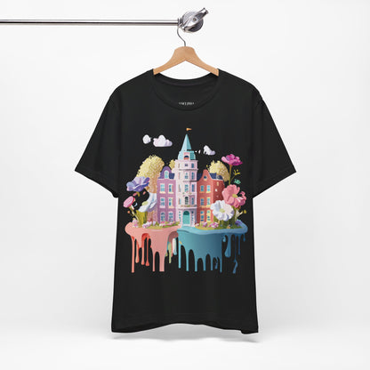 Natural Cotton Tee Shirt - Beautiful Places Collection - Amsterdam Printify