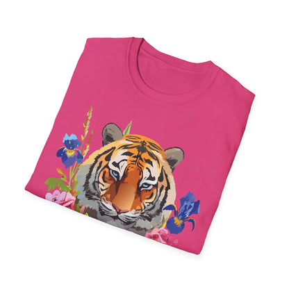 Unisex Tiger Shirt Softstyle Graphic Tee 100 Percent Cotton Apparel