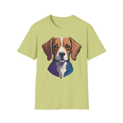Dog Shirt Unisex Animal Print Tee Softstyle 100 Percent Cotton Gildan 64000