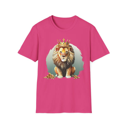 Unisex Lion Shirt Animal Tee Softstyle Gildan 64000 100 Percent Cotton Tee