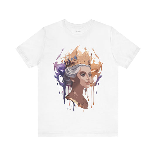 T-Shirt aus natürlicher Baumwolle – Queen Collection