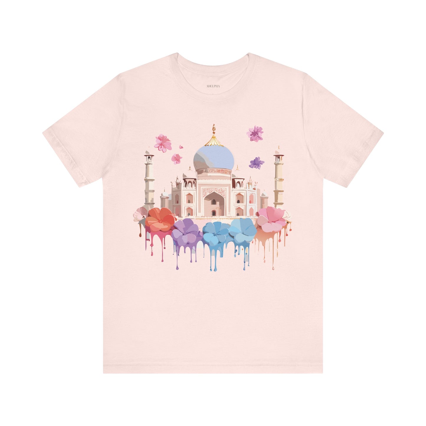 Natural Cotton Tee Shirt - Taj Mahal, India