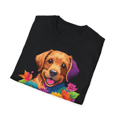 Unisex Dog Shirt With Animals Tee Softstyle Gildan 64000 Comfort Fit