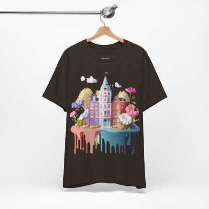 Natural Cotton Tee Shirt - Beautiful Places Collection - Amsterdam Printify