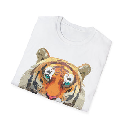 Tiger Shirt Unisex Animal Tee Gildan Softstyle 64000 Cotton Tee