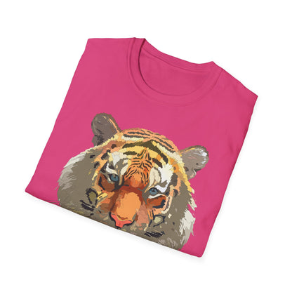 Unisex Tiger Shirt Gildan Softstyle 64000 Cotton Tee For Everyday Comfort