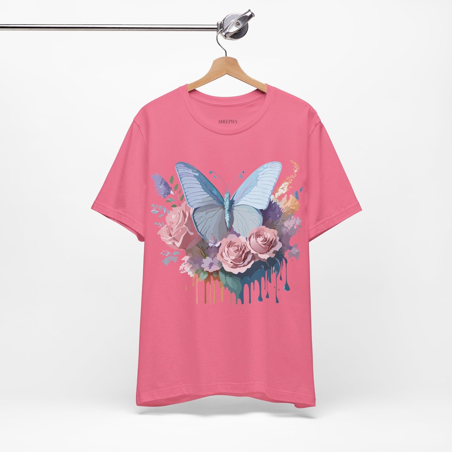 T-shirt en coton naturel avec papillon