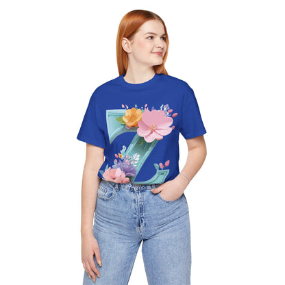Natural Cotton Tee Shirt - Letters Collection - Z Printify