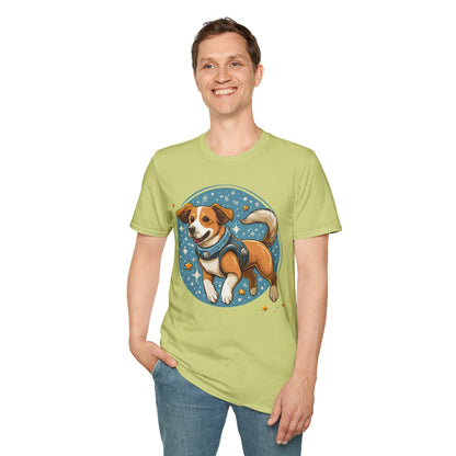 Unisex Dog And Animal Print Shirt Gildan Softstyle 64000 Tee