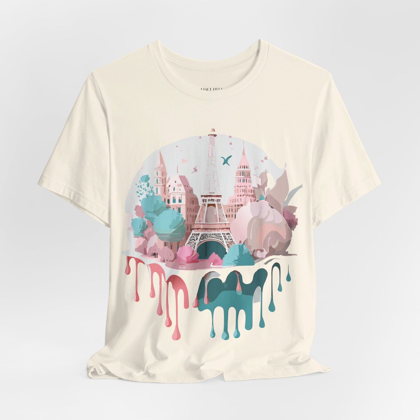 Natural Cotton Tee Shirt - Beautiful Places Collection - Paris