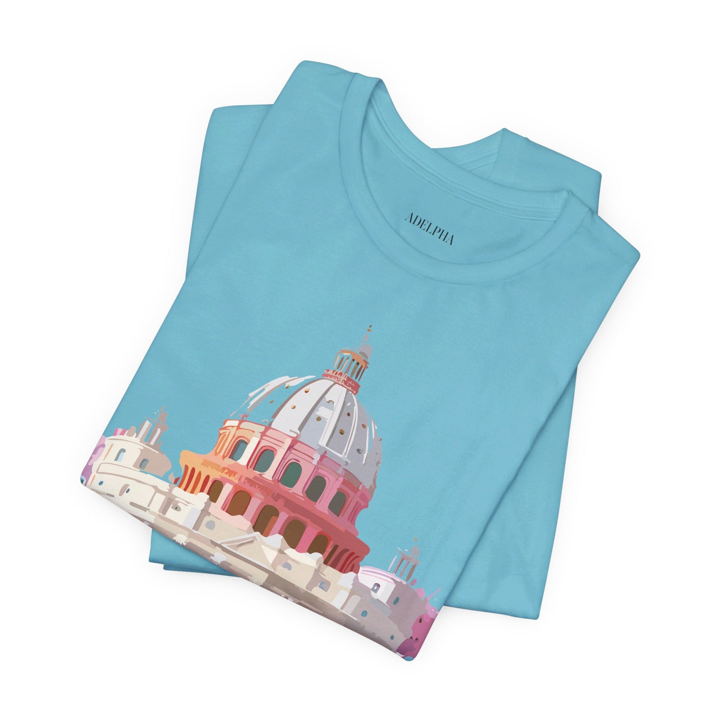 Natural Cotton Tee Shirt - Beautiful Places Collection - Rome