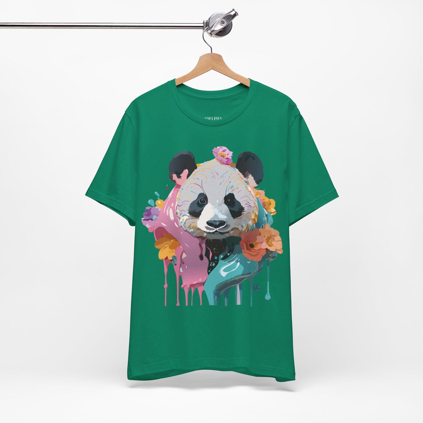 T-shirt en coton naturel avec panda