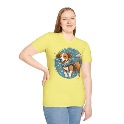 Unisex Dog And Animal Print Shirt Gildan Softstyle 64000 Tee