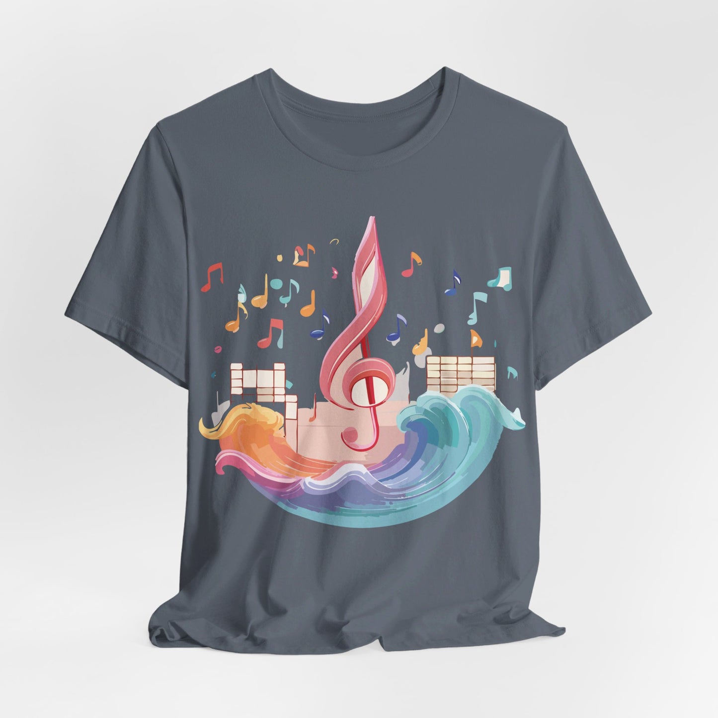 T-Shirt aus natürlicher Baumwolle – Musikkollektion