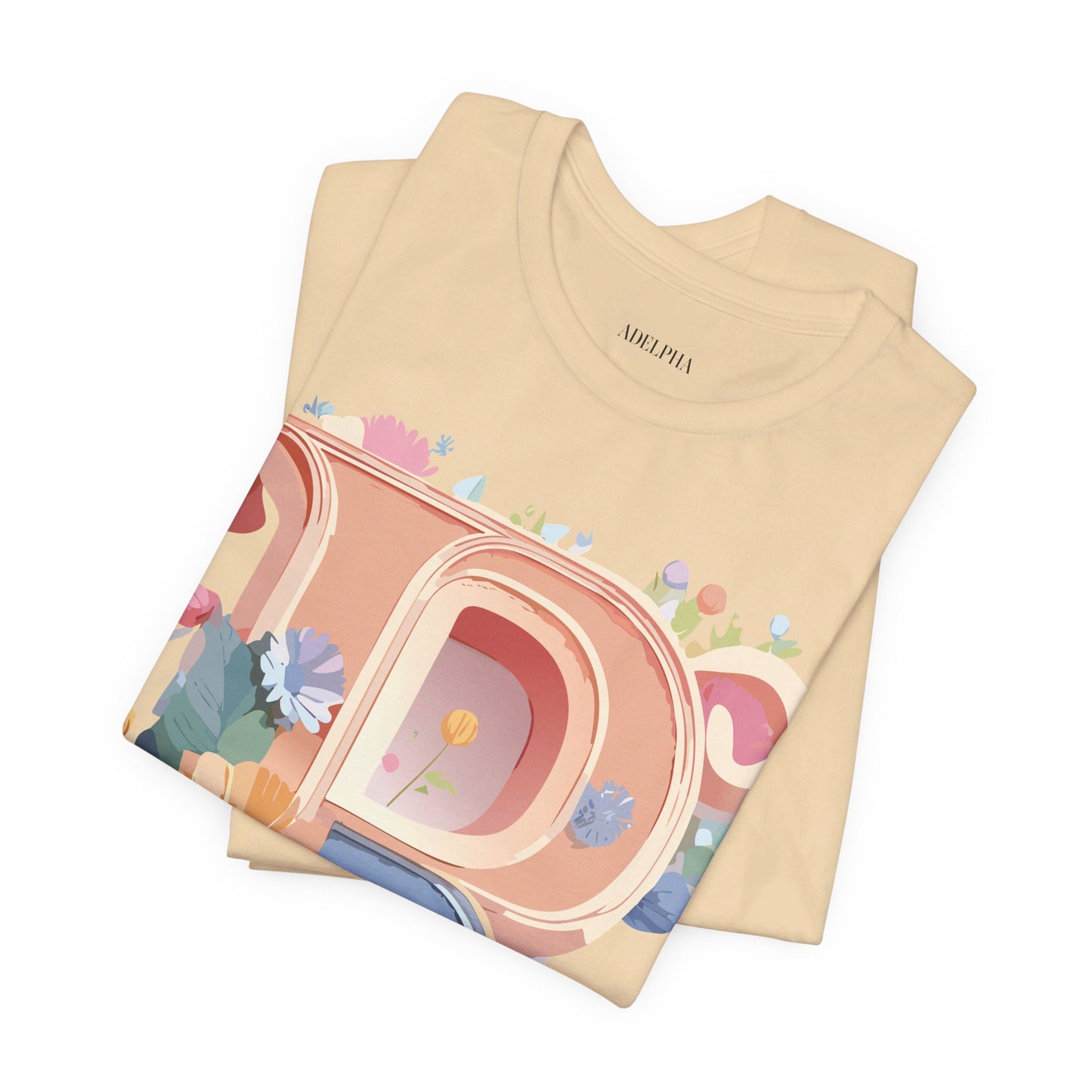 T-shirt en coton naturel - Collection Lettres - R