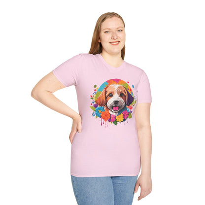 Unisex Dog Shirt Softstyle Cotton Tee Gildan 64000 Animal Tee
