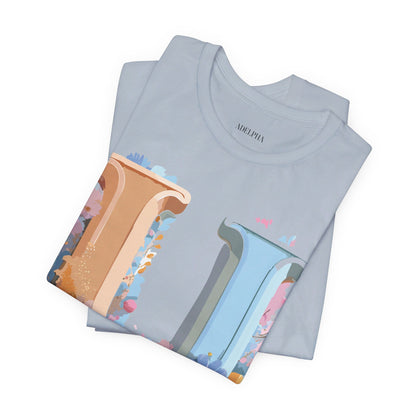 Natural Cotton Tee Shirt - Letters Collection - U Printify