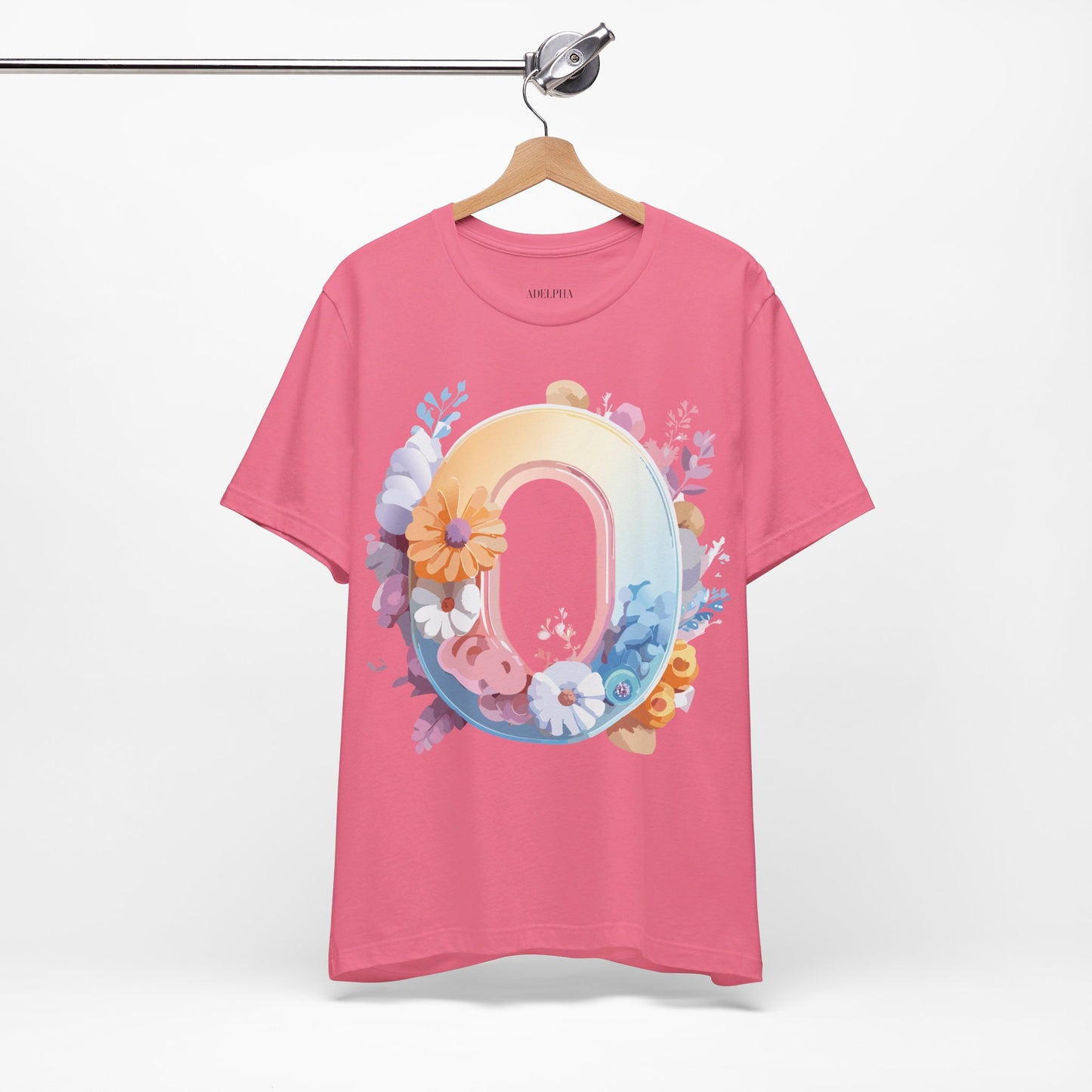 Natural Cotton Tee Shirt - Letters Collection - O