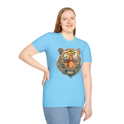 Unisex Tiger Shirt Gildan Softstyle 64000 Cotton Tee For Everyday Comfort