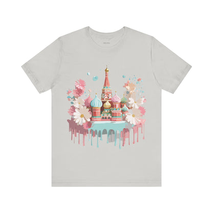 Natural Cotton Tee Shirt - Beautiful Places Collection - Moscow Printify