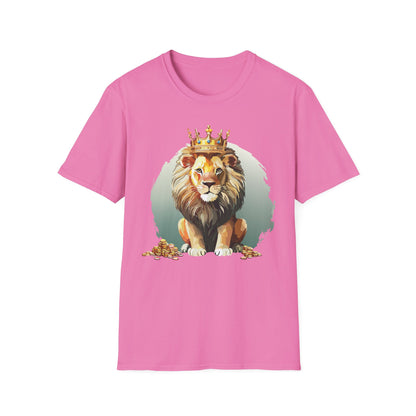 Unisex Lion Shirt Animal Tee Softstyle Gildan 64000 100 Percent Cotton Tee