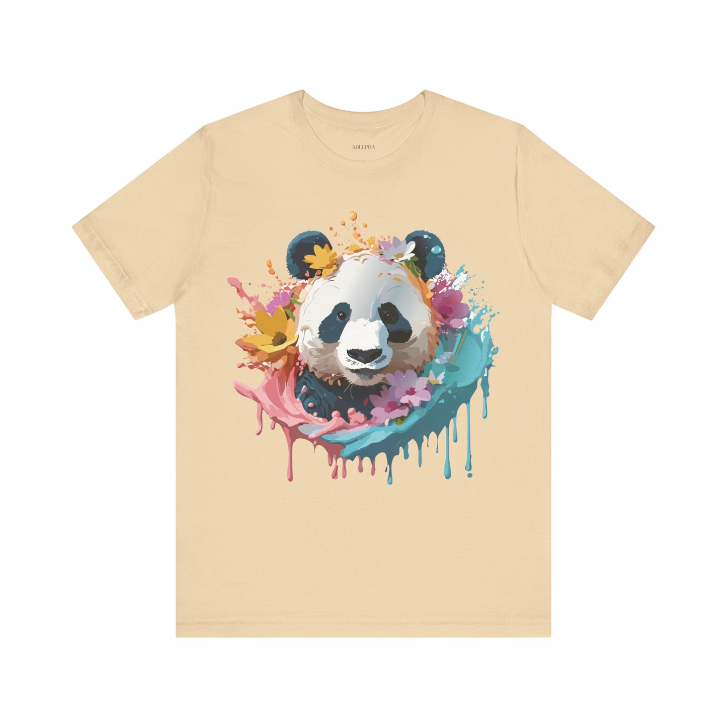 T-shirt en coton naturel avec panda