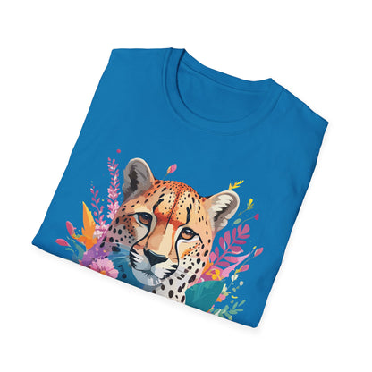 Unisex Cheetah Print Tee Softstyle Gildan 64000 Lightweight Apparel