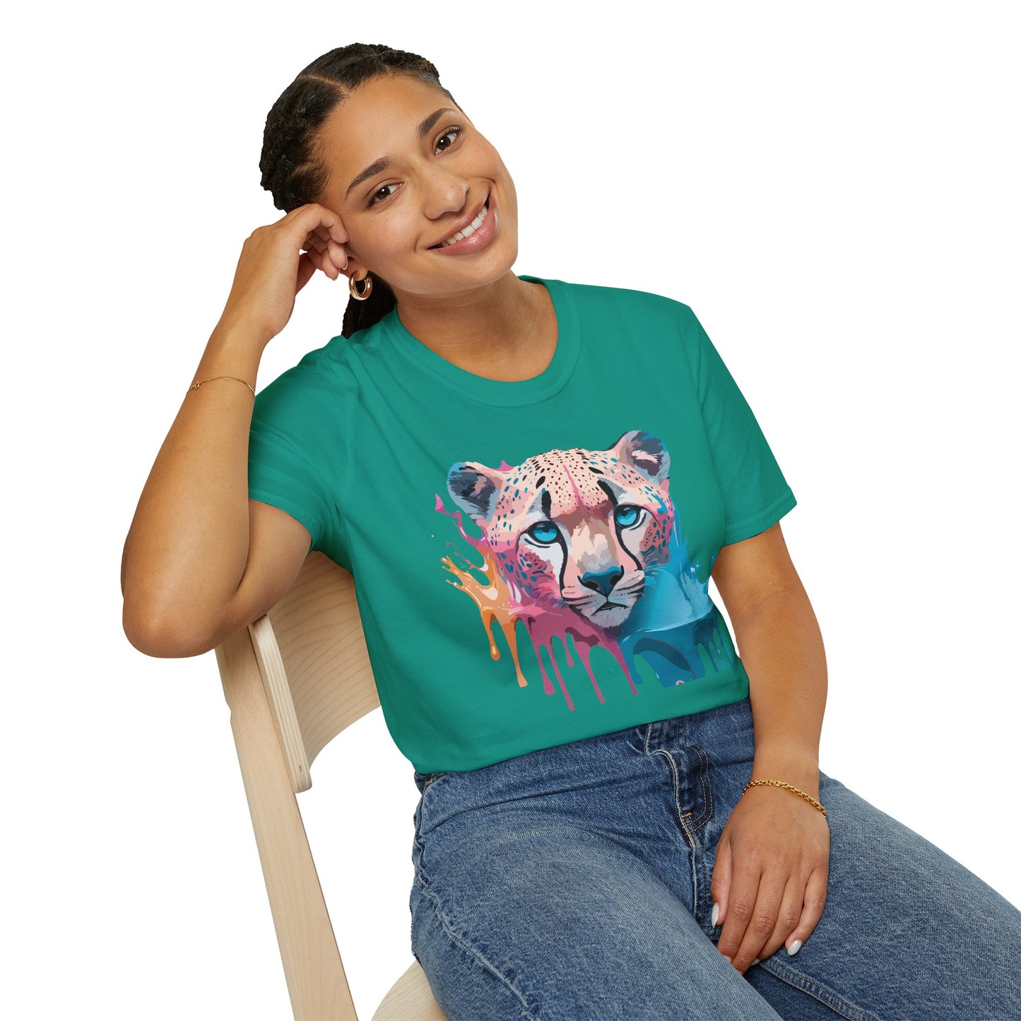 Cheetah Shirt, Shirt with Cheetah, Cheetah Tee, Shirt with Animals